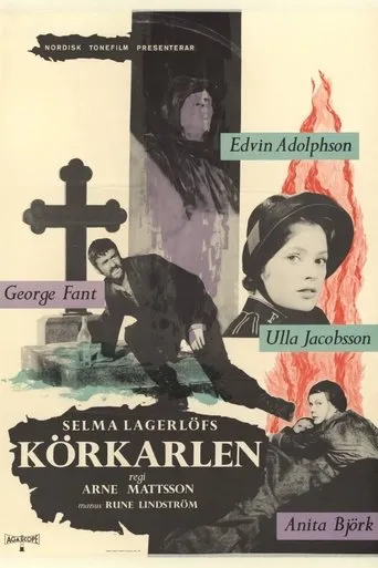 Póster de La carreta fantasma (1958) con Anita Björk como Mrs. Holm
