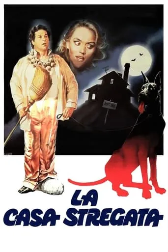 Póster de La casa embrujada (1982) con Yorgo Voyagis como fantasma Omar