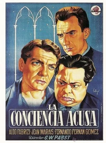 Póster de La conciencia acusa (1953) con Fernando Fernán Gómez como Fernando Layer