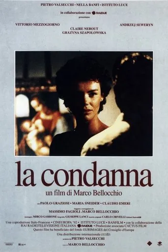 Póster de La condena (1991) con Claire Nebout como Sandra Celestini