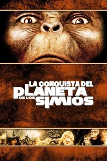 Póster de La conquista del planeta de los simios (1973) con Richard Eastham como Mutant