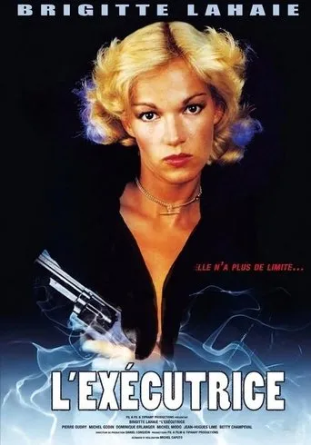Póster de La Ejecutora (1986) con Brigitte Lahaie como Martine