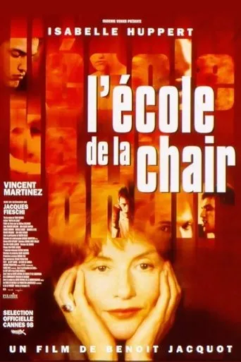 Póster de La escuela de la carne (1998) con Roxane Mesquida como Marine