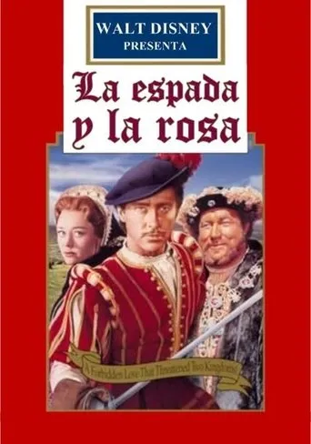 Póster de La espada y la rosa (1953) con Peter Copley como Sir Edwin Caskoden