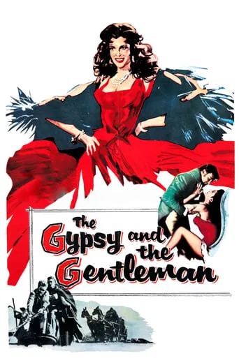 Póster de La gitana y el caballero (1958) con Patrick McGoohan como Jess