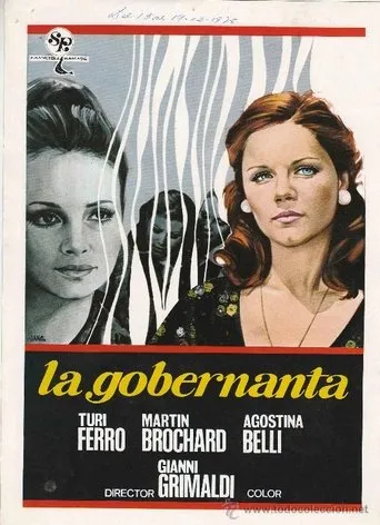 Póster de La gobernanta (1974) con Agostina Belli como Jana