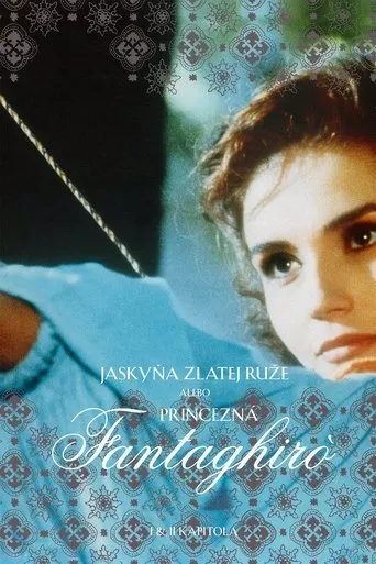 Póster de La gruta de la rosa de oro (1991) con Ángela Molina como Cavaliere Bianco/Strega Bianca