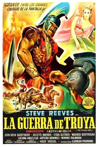 Póster de La guerra de Troya (1961) con Lidia Alfonsi como Cassandra