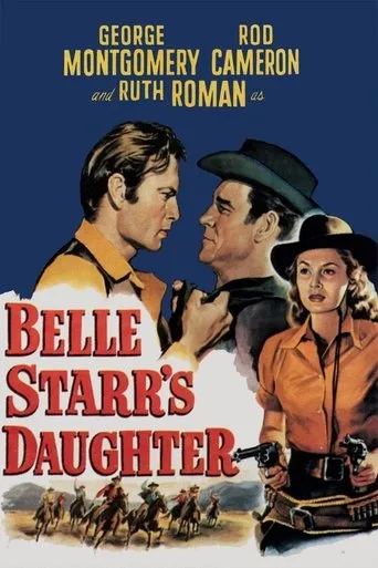 Póster de La hija de Belle Starr (1948) con Larry Johns como Marshal Jed Purdy