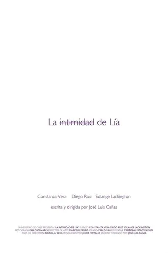 Póster de La intimidad de Lía