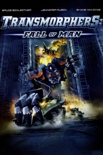 Póster de La invasión de los cyber robots (2009) con Shane van Dyke como Jake Van Ryberg