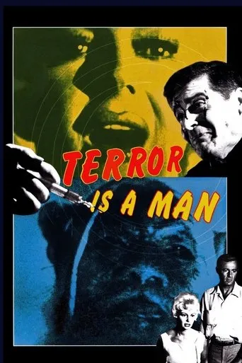 Póster de La isla del terror (1959) con Richard Derr como William Fitzgerald