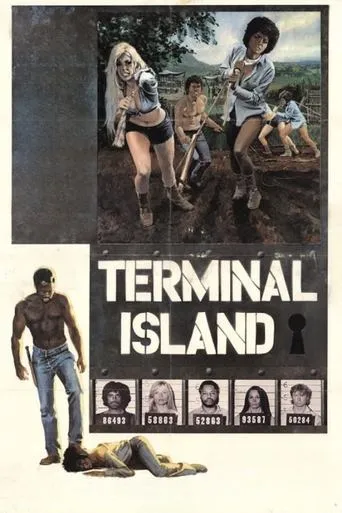 Póster de La isla sin retorno (1973) con Barbara Leigh como Bunny Campbell