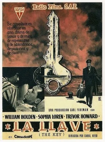 Póster de La Llave (1958) con Jameson Clark como English Captain