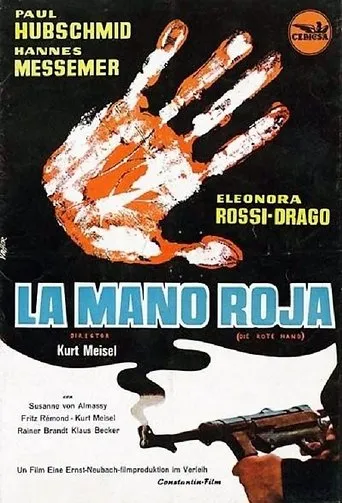 Póster de La mano roja (1960) con Rainer Brandt como Carnetti