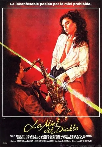 Póster de La miel del diablo (1986) con Brett Halsey como Dr. Wendell Simpson