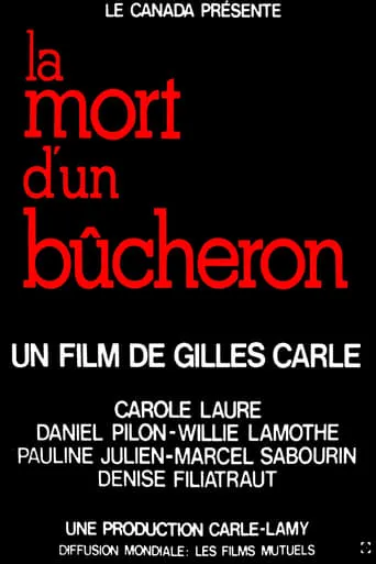 Póster de La mort d'un bûcheron