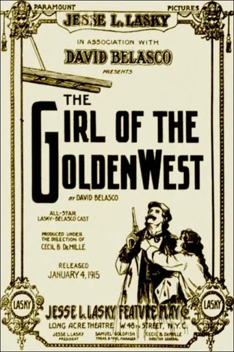 Póster de La muchacha del dorado Oeste (1915) con Jeanie Macpherson como Nina