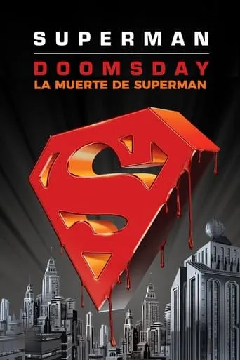Póster de La muerte de Superman (2018) con Toks Olagundoye como Cat Grant (voice)