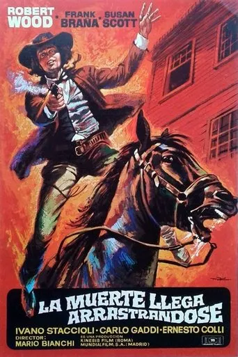 Póster de La muerte llega arrastrándose (1972) con Saturno Cerra como Robber Accomplice