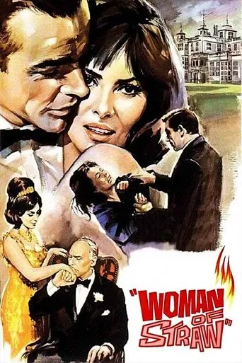 Póster de La mujer de paja (1964) con Laurence Hardy como Baines