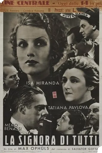 Póster de La mujer de todos (1934) con Mario Ferrari como Il produttore cinamatografico