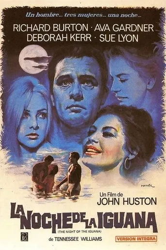 Póster de La noche de la iguana (1964) con Skip Ward como Hank Prosner