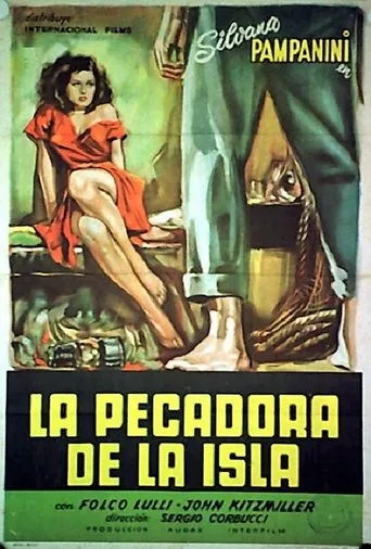 Póster de La pecadora de la isla (1952) con Gianni Musy como Rosario