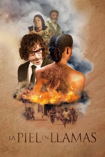 Póster de La piel en llamas