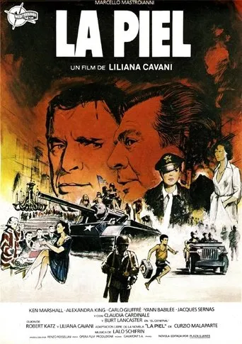 Póster de La piel (1981) con Carlo Giuffrè como Eduardo Mazzullo