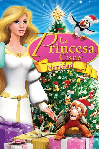 Póster de La princesa Cisne: Navidad (2012) con Doug Stone como Speed / Sir Peter (voice)