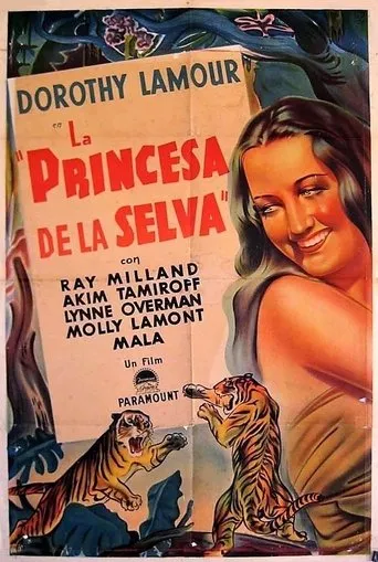 Póster de La princesa de la selva (1936) con Hugh Buckler como Col. Neville Lane