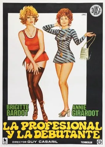Póster de La profesional y la debutante (1970) con Brigitte Bardot como Agnès