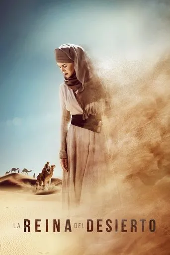 Póster de La reina del desierto (2015) con David Calder como Hugh Bell