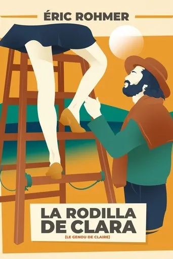 Póster de La rodilla de Clara (1970) con Laurence de Monaghan como Claire