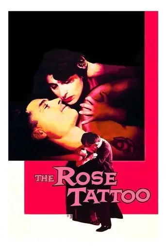 Póster de La rosa tatuada (1955) con Mimi Aguglia como Assunta