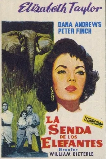 Póster de La Senda De Los Elefantes (1954) con Leo Britt como Planter Chisholm