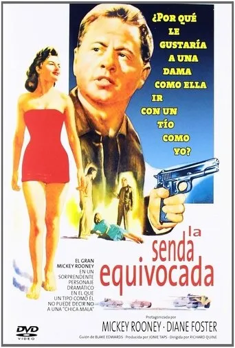Póster de La senda equivocada (1954) con Harry Landers como Ralph
