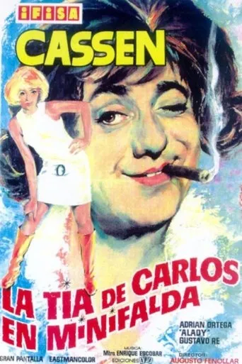 Póster de La tía de Carlos en minifalda