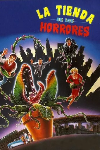 Póster de La tienda de los horrores (1986) con Miriam Margolyes como Dental Nurse