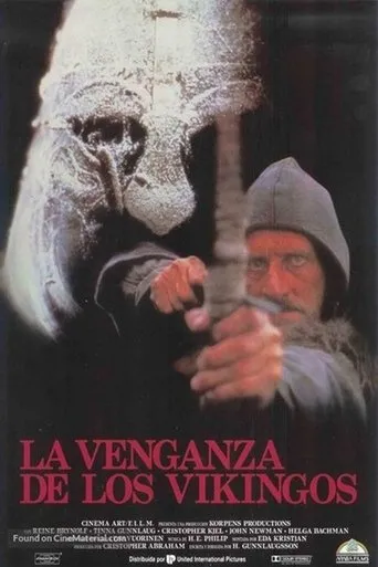 Póster de La venganza de los vikingos (1988) con Reine Brynolfsson como Trausti