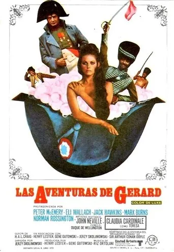 Póster de Las aventuras de Gerard (1970) con Norman Rossington como Sgt. Papilette (Hussars of Conflans)