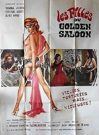 Póster de Las chicas del Saloon Dorado (1975) con Evelyne Scott como Daisy