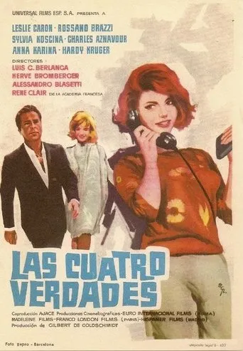 Póster de Las cuatro verdades (1962) con Agustín González como Funcionario (segment "La mort et le bûcheron")
