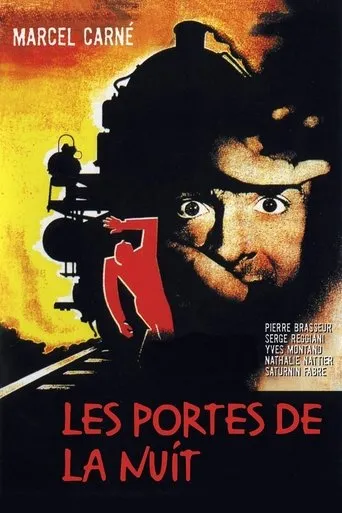 Póster de Las puertas de la noche (1946) con Julien Carette como Monsieur Quinquina