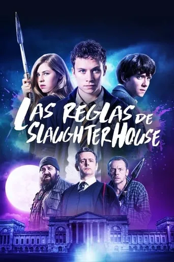 Póster de Las reglas de Slaughterhouse (2018) con Simon Pegg como Meredith Houseman