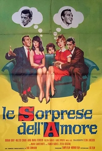 Póster de Las sorpresas del amor (1959) con Angela Luce como fidanzata di Gaspare