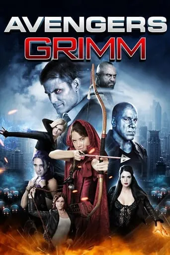 Póster de Las vengadoras de Grimm (2015) con Casper Van Dien como Rumpelstiltskin