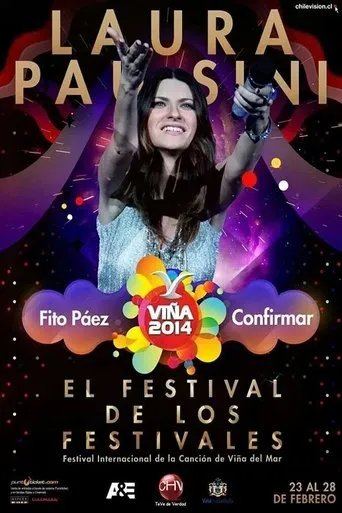 Póster de Laura Pausini Festival de Viña del Mar