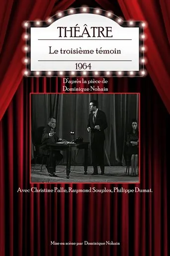 Póster de Le troisième témoin